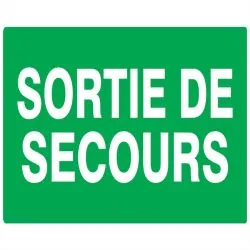 Panneau SORTIE DE SECOURS NORMASIGN AD Taliaplast 721432