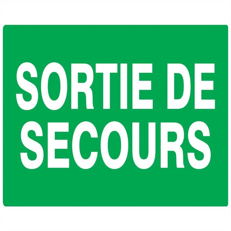 Panneau SORTIE DE SECOURS NORMASIGN AD Taliaplast 721432