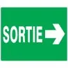 Panneau SORTIE FLECHE A DROITE 330X200 Taliaplast 721419