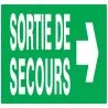 Panneau SORTIE SECOURS FLECHE DROITE N Taliaplast 720415