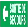 Panneau SORTIE SECOURS FLECHE GAUCHE N Taliaplast 720414