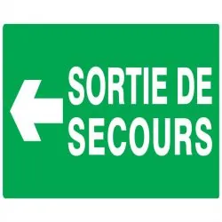 Panneau SORT.SEC.FLECH.A GAUCH.330X200 Taliaplast 721415
