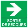 Panneau SORT.SECOURS FLECHE A DROITE N Taliaplast 728409