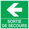 Panneau SORT.SECOURS FLECHE A GAUCHE N Taliaplast 728414