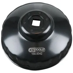 Cloche pour filtre à huile 3/8" . diamètre 86 mm / 18 cannelures KSTOOLS 150.9342 | 150.9342