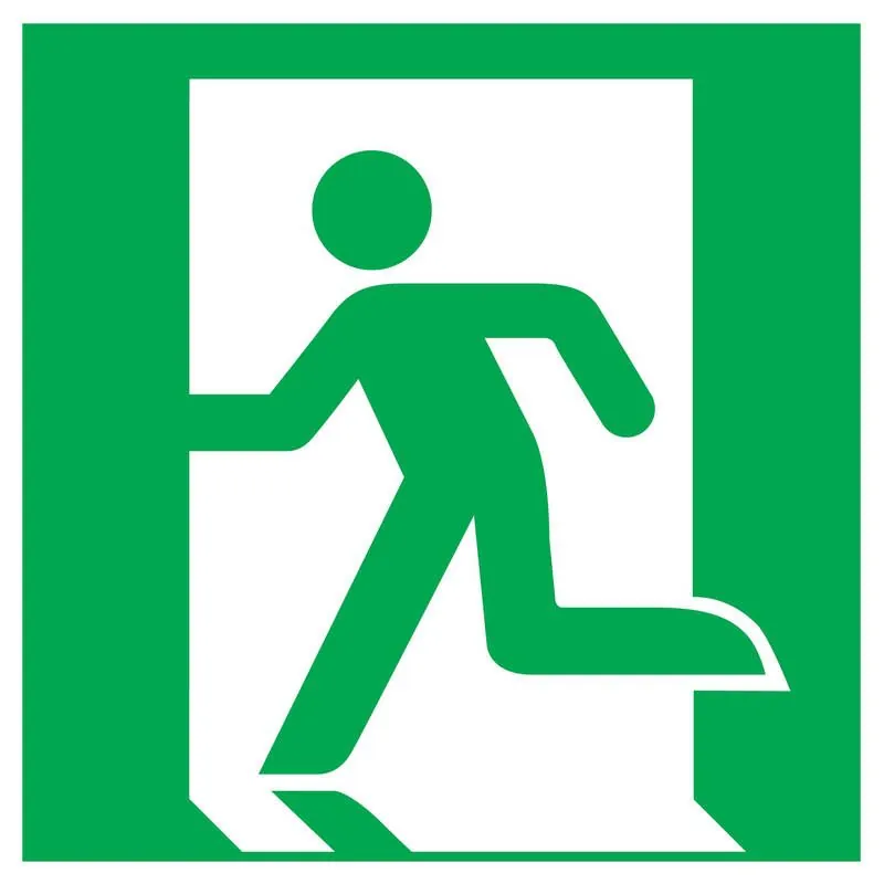 Panneau SORTIE SECOURS A GAUCHE NORMAS Taliaplast 728416