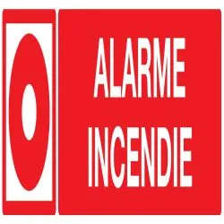 Panneau ALARME INCENDIE 200x52 NORMASI Taliaplast 720106