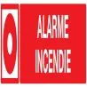 Panneau ALARME INCENDIE 330x75mm Taliaplast 725106