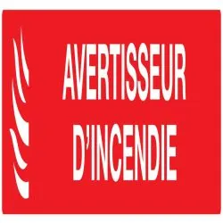Panneau AVERTISSEUR D' INCENDIE 330x75 Taliaplast 725115
