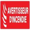 Panneau AVERTISSEUR D'INCENDIE 330x120 Taliaplast 726115