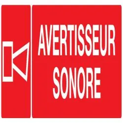 Panneau AVERTISSEUR SONORE 200x52mm Taliaplast 720127