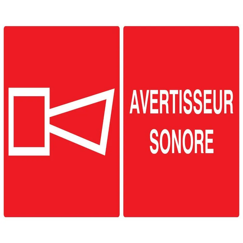 Panneau AVERTISSEUR SONORE 330x200 NOR Taliaplast 721127