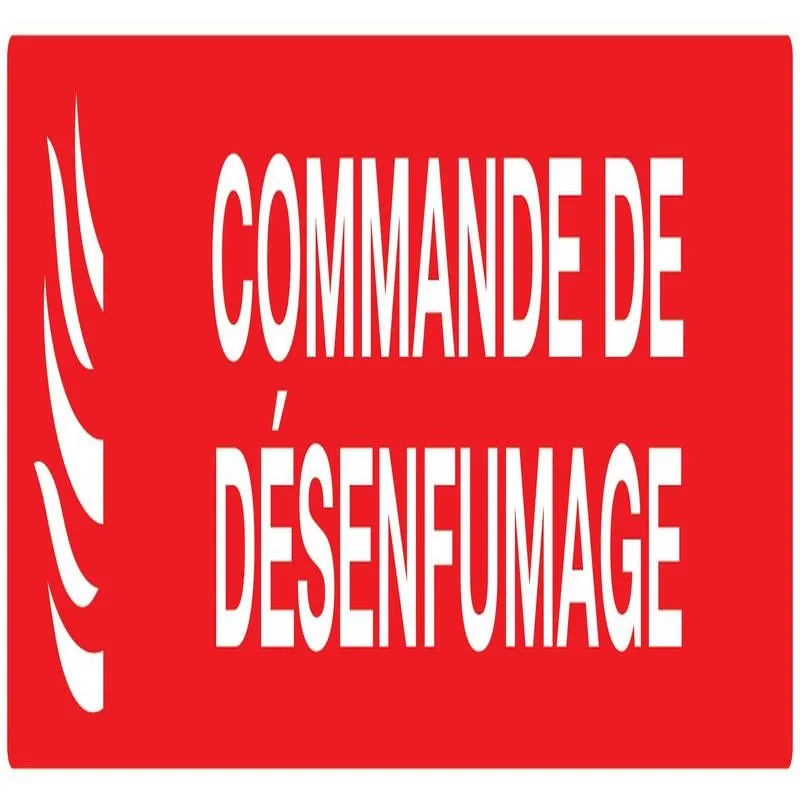 Panneau COmmANDE DE DESENFUMAGE 330x75 Taliaplast 725117