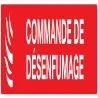 Panneau COmmANDE DE DESENFUMAGE 330x75 Taliaplast 725117