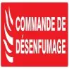 Panneau COMMANDE DE DESENFUM. NORMASIG Taliaplast 726117