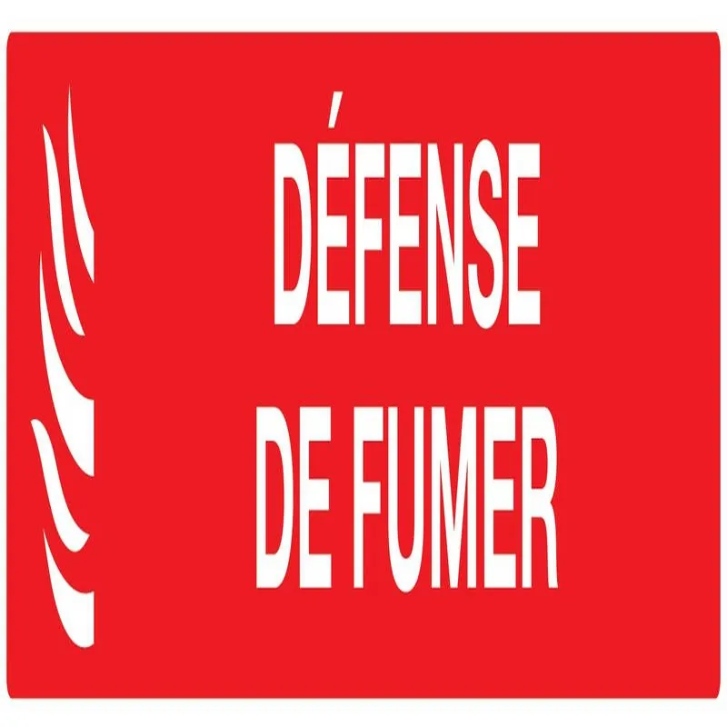 Panneau DEFENSE DE FUMER (INCENDIE) 33 Taliaplast 725118