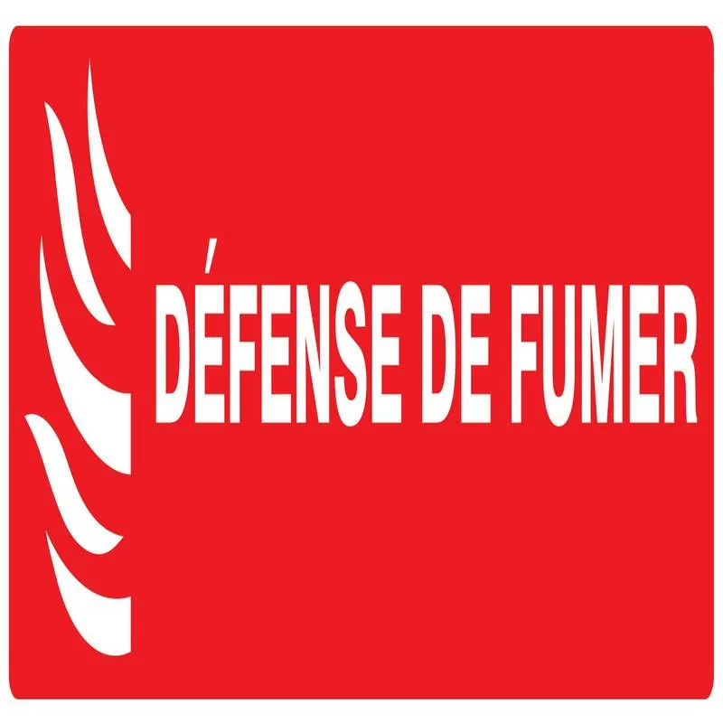 Panneau DEFENSE FUMER INCENDIE NORMASI Taliaplast 726118