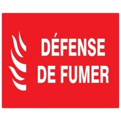 Panneau DEF. DE FUMER INCEND.330X200 N Taliaplast 721118