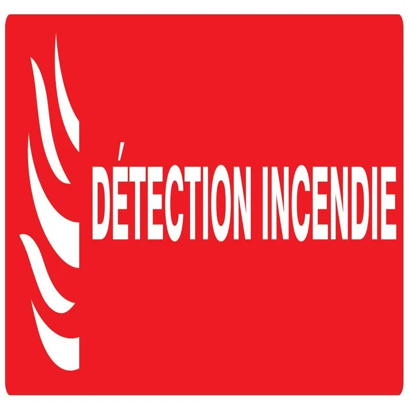 Panneau DETECTION INCENDIE 330x120mm Taliaplast 726114