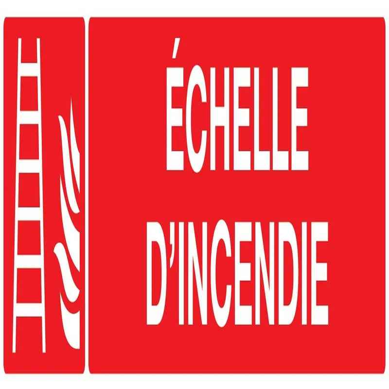 Panneau ECHELLE D'INCENDIE 330x75mm Taliaplast 725102