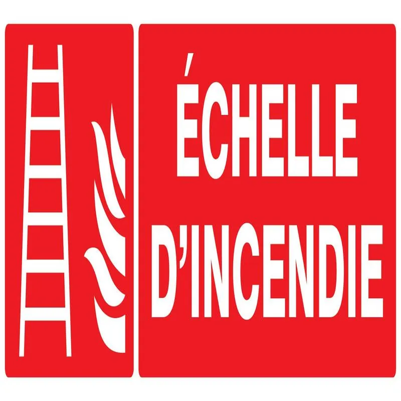 Panneau ECHELLE INCENDIE NORMASIGN ADH Taliaplast 726102