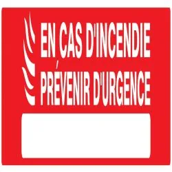 Panneau EN CAS D'ACCIDENT PREVENIR D'U Taliaplast 725122