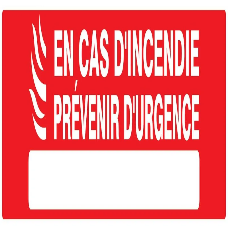 Panneau EN CAS D'ACCIDENT PREVENIR D'U Taliaplast 725122