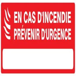 Panneau CAS INCENDIE PREVE.URGENCE NOR Taliaplast 726122