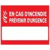 Panneau EN CAS D'INCENDIE PREVENIR D'U Taliaplast 721122