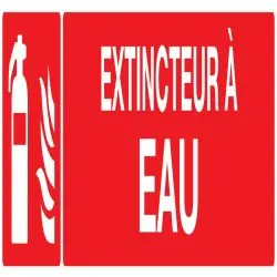 Panneau EXTINCTEUR A EAU 330x75mm Taliaplast 725108