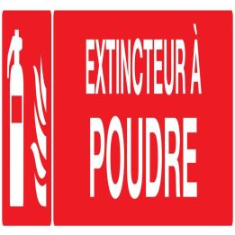 Panneau EXTINCTEUR A POUDRE 330x75mm Taliaplast 725109