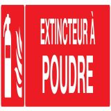 Panneau EXTINCTEUR A POUDRE 330x75mm Taliaplast 725109