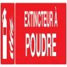 Panneau EXTINCTEUR A POUDRE 330x75mm Taliaplast 725109