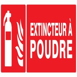 Panneau EXTINCTEUR A POUDRE 330X120 NO Taliaplast 726109