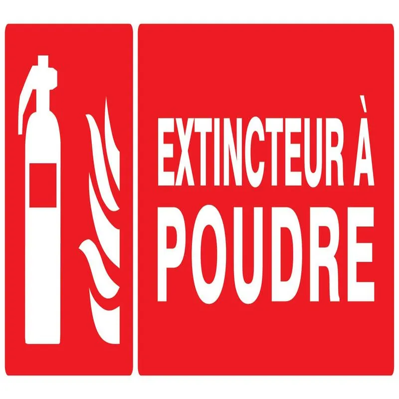 Panneau EXTINCTEUR A POUDRE 330X120 NO Taliaplast 726109