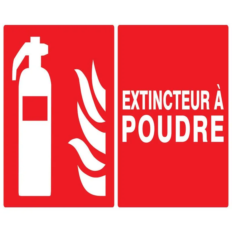 Panneau EXTINCTEUR A POUDRE 330x200mm Taliaplast 721109
