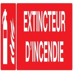 Panneau EXTINCTEUR D'INCENDIE 330X75 N Taliaplast 725101