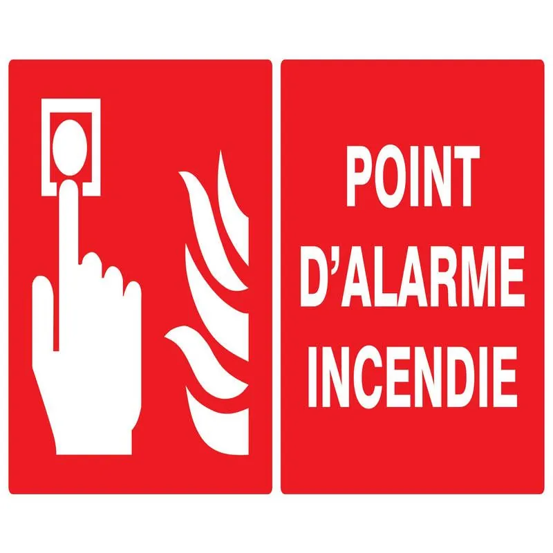 Panneau POINT D'ALARME INCENDIE 330x20 Taliaplast 721103