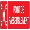 Panneau POINT DE RASSEMBLEMENT (INCEND Taliaplast 720111