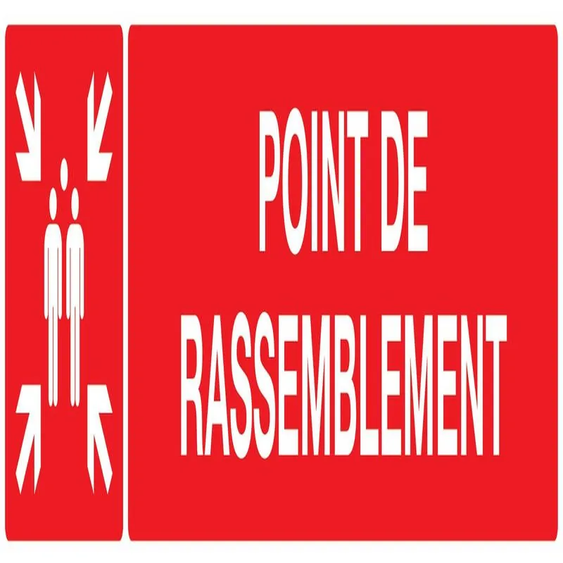 Panneau POINT DE RASSEMBLEMENT (INCEND Taliaplast 725111