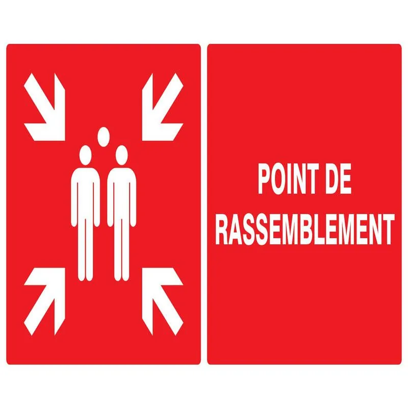 Panneau POINT RASSEMBL.APRES EVACUATI. Taliaplast 721111