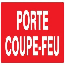 Panneau PORTE COUPE FEU Nø1 330X120 NO Taliaplast 726104