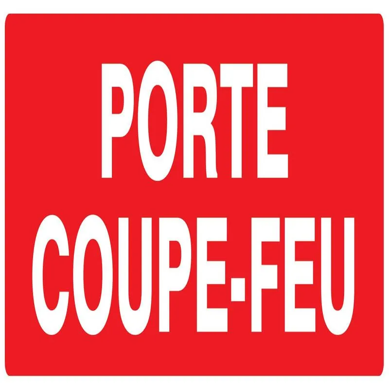 Panneau PORTE COUPE FEU Nø1 330X120 NO Taliaplast 726104