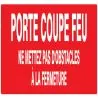 Panneau PORTE COUPE FEU (+texte)330x75 Taliaplast 725121