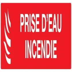 Panneau PRISE D'EAU INCENDIE 200x52mm Taliaplast 720113