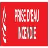Panneau PRISE D'EAU INCENDIE 330x75mm Taliaplast 725113