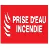 Panneau PRISE D'EAU INCENDIE 330x200mm Taliaplast 721113