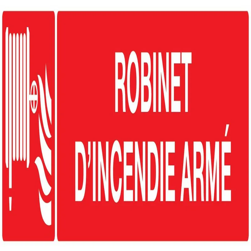 Panneau ROBINET D'INCENDIE ARME 330x75 Taliaplast 725125