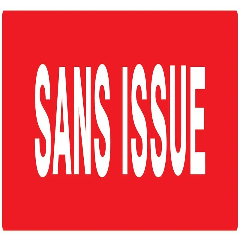 Panneau SANS ISSUE 330X75 NORMASIGN AD Taliaplast 725124