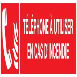 Panneau TELEPHONE A UTILISER EN CAS D' Taliaplast 720126